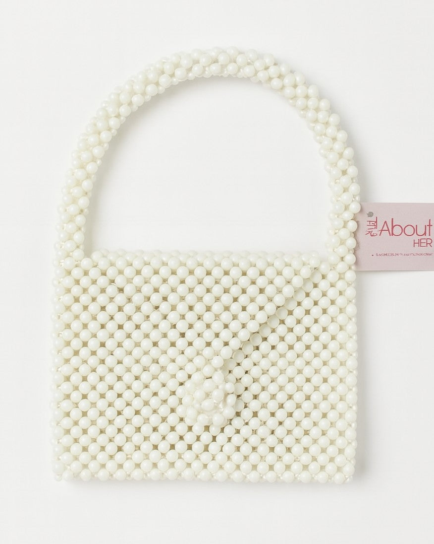 Square Pearl Hand Bag