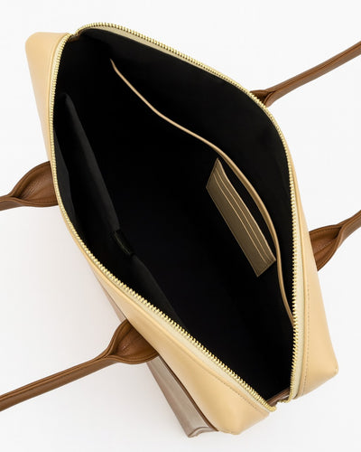 Mega Laptop Tote Bag - Brown