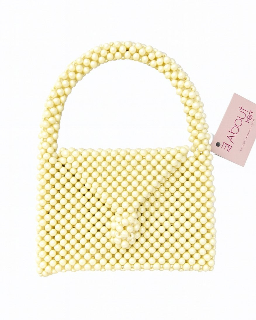 Square Pearl Hand Bag