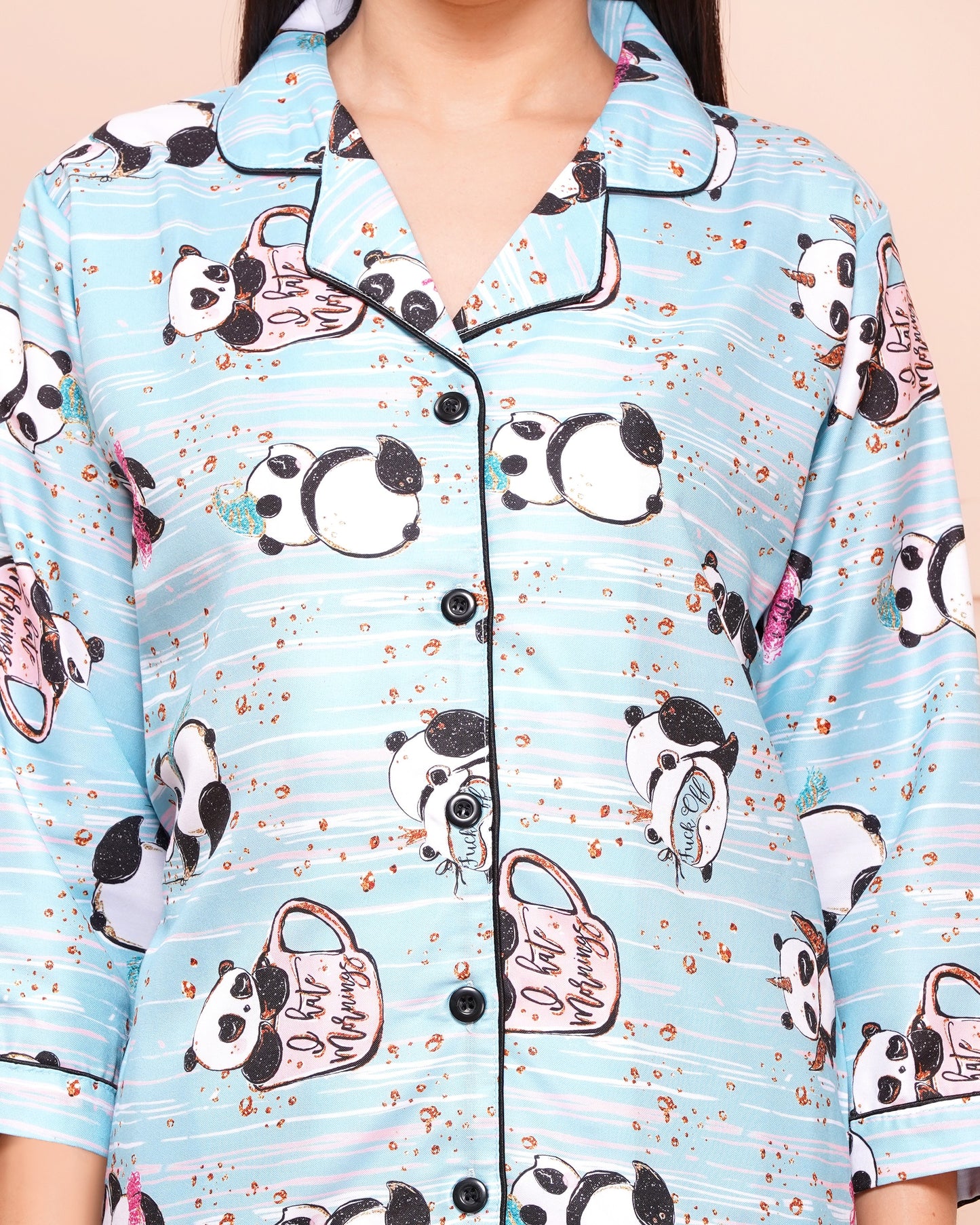 TEDDY PRINT NIGHT SUIT