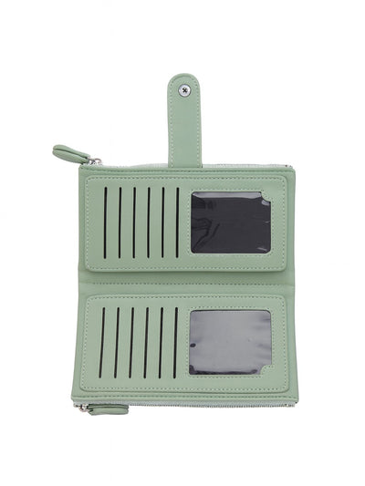 Double Pocket Soft Wallet - Green
