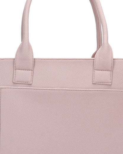 Personalized Elite Laptop Tote Bag - Nude Pink