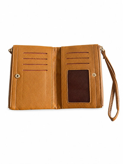 Brown Geometric Medium Twofold wallet