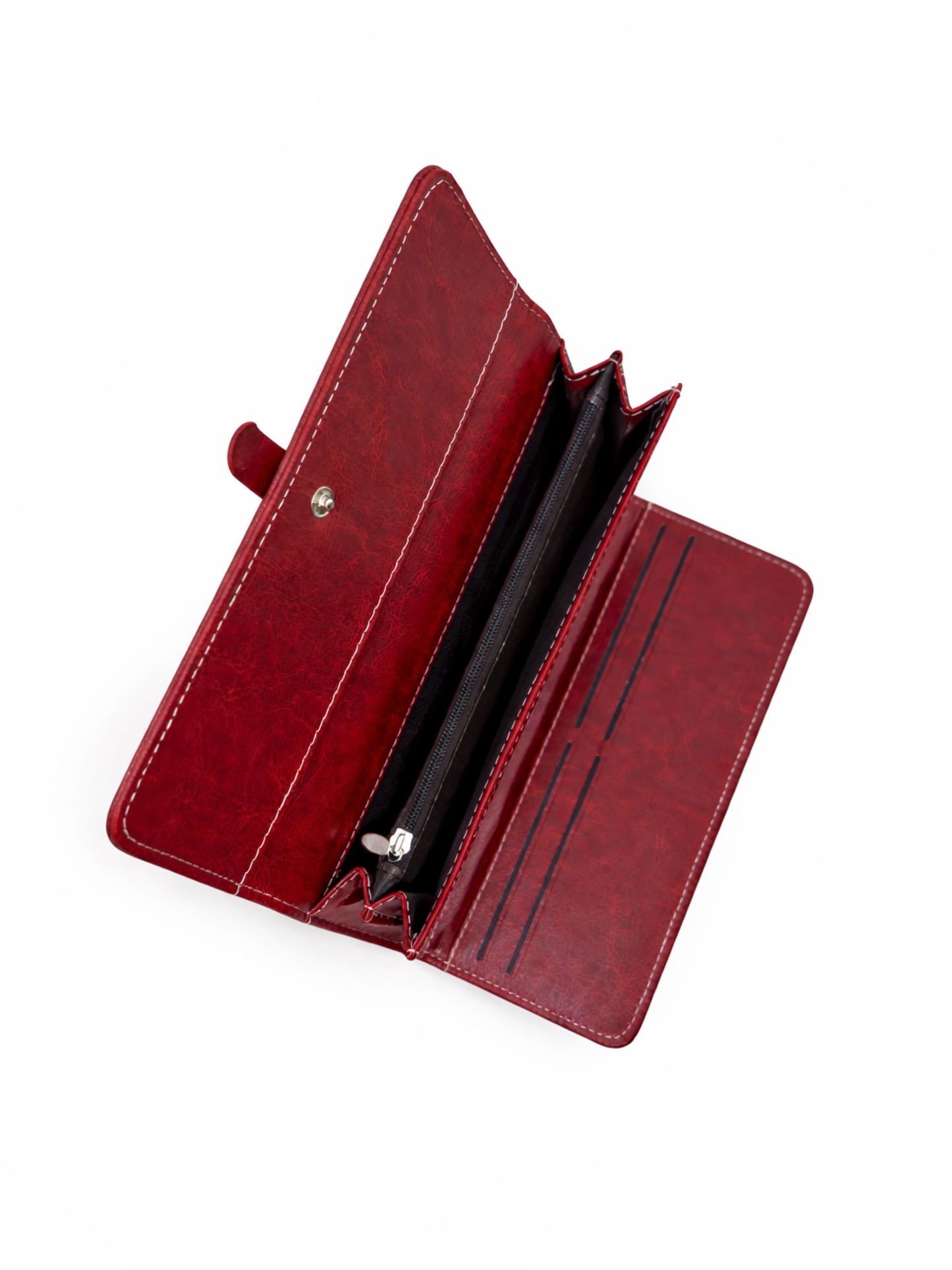 StrapSeal Trifold Wallet - Red