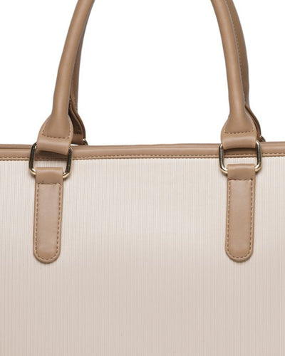 Day To Day Laptop Tote Bag - Beige