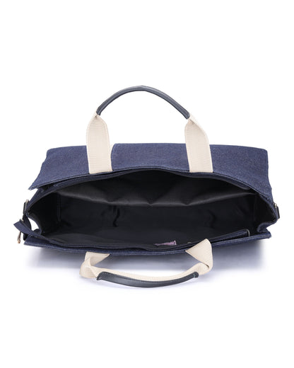 Denim Laptop Tote Bag