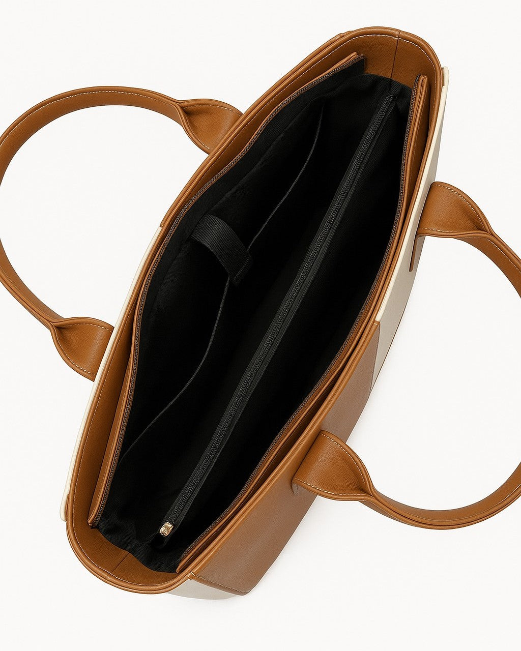 Modern Luxe Laptop Tote Bag - Brown