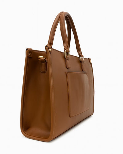 Wrap Up Laptop Tote Bag - Brown