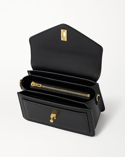 Luxe Line 4 Compartment Sling Bag - Black