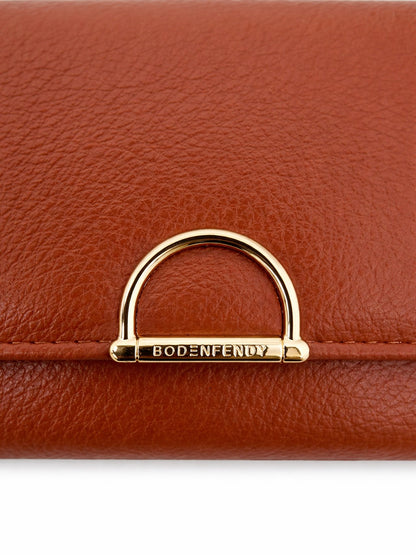D Trifold Wallet - Brown