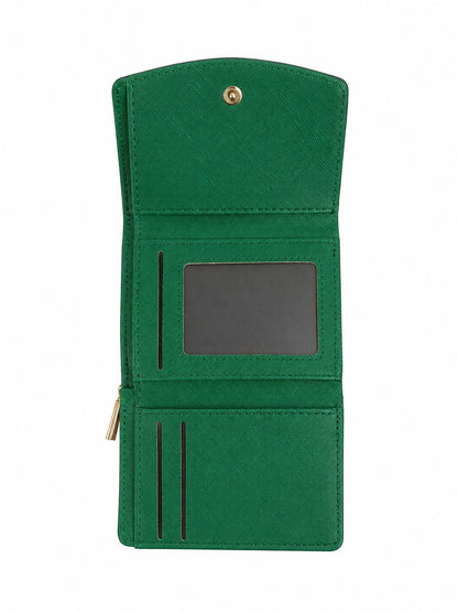 Emerald Green Mini Trifold Wallet