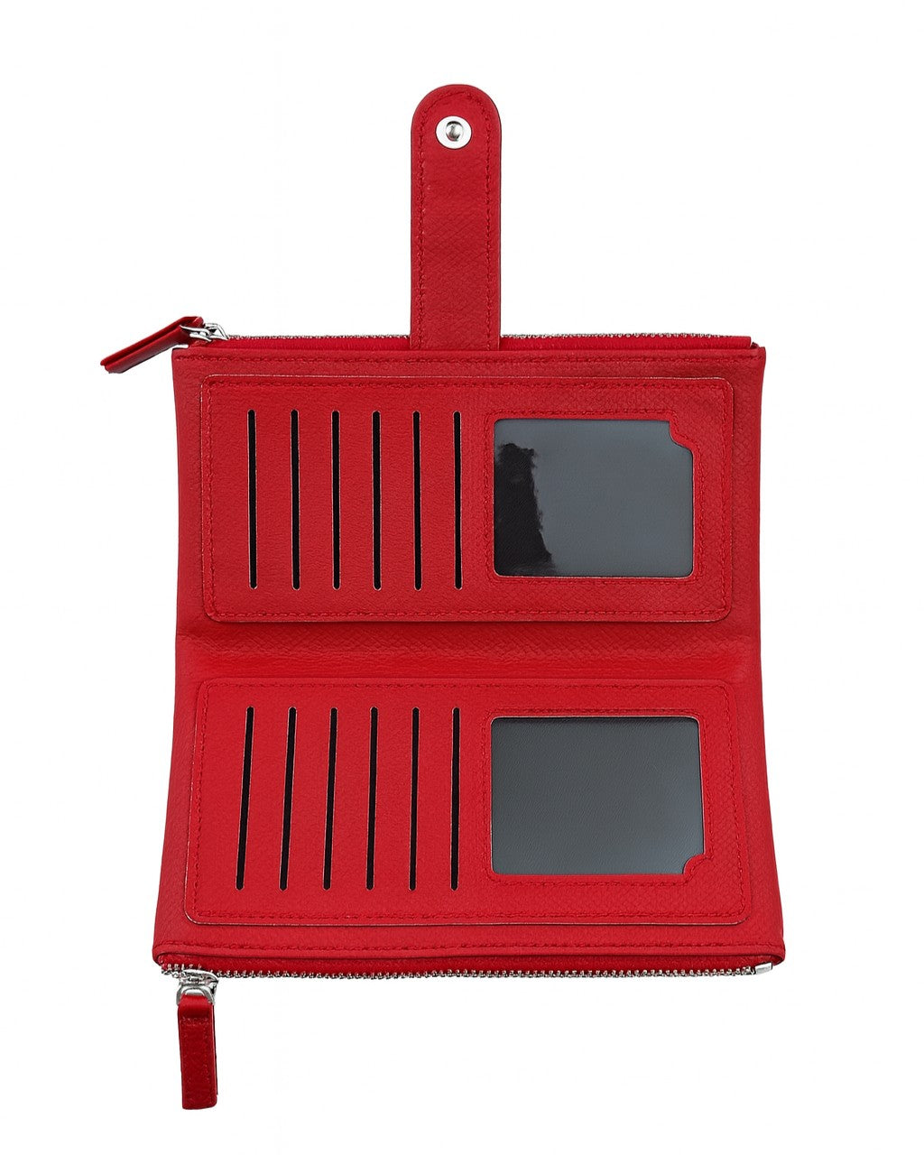 Double Pocket Soft Wallet - Red