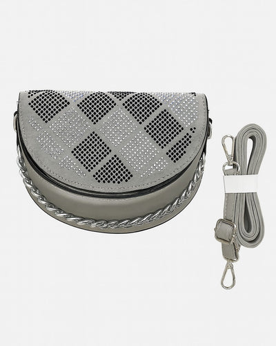 Rhinestone Decor Sling Bag