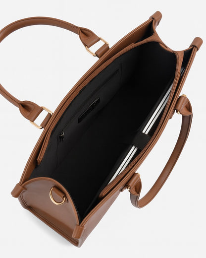 Wrap Up Laptop Tote Bag - Brown