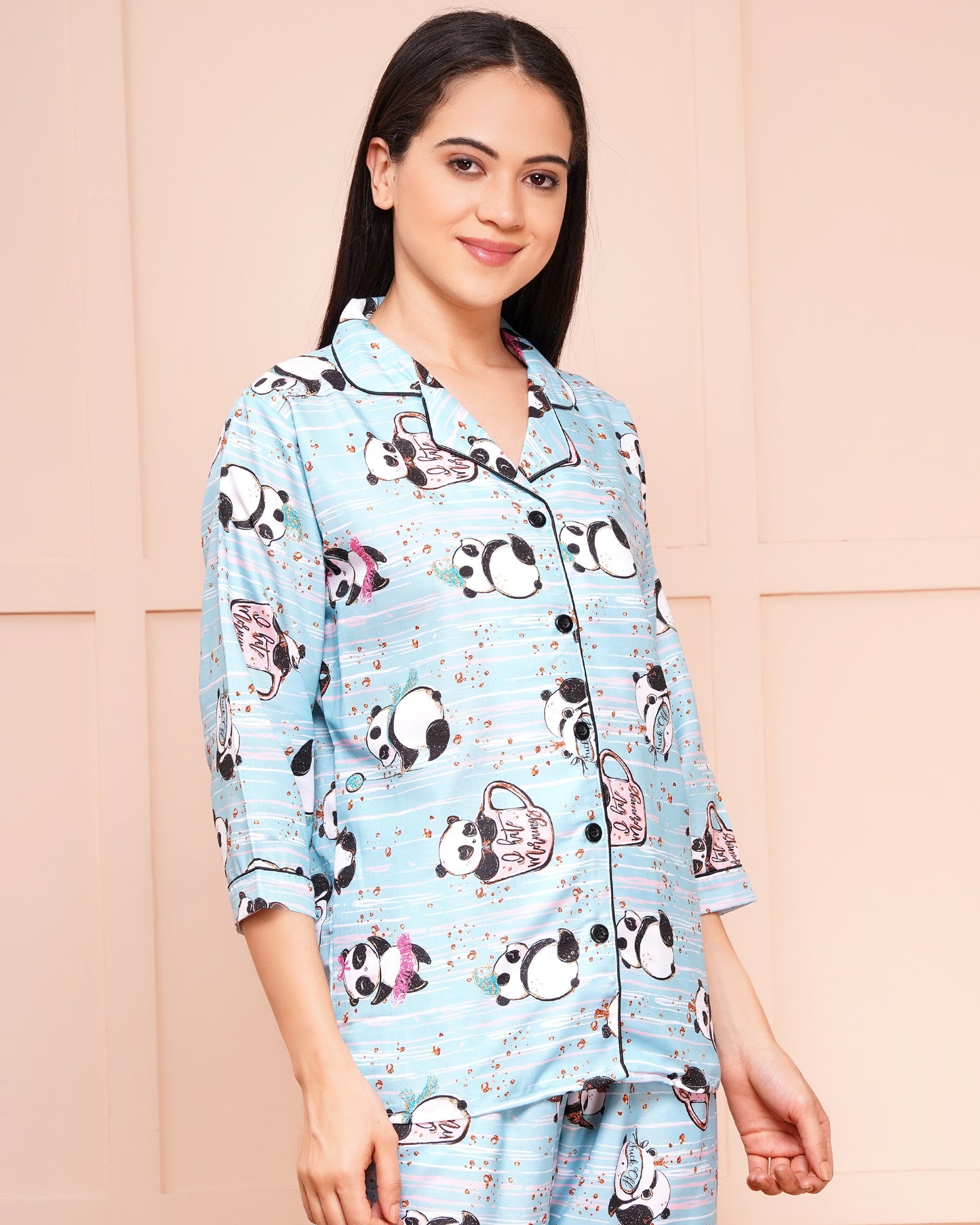 TEDDY PRINT NIGHT SUIT
