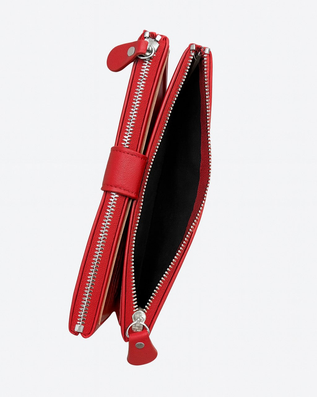 Double Pocket Soft Wallet - Red
