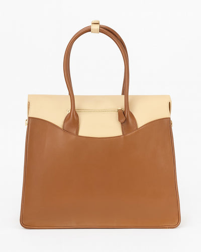 Mega Laptop Tote Bag - Brown