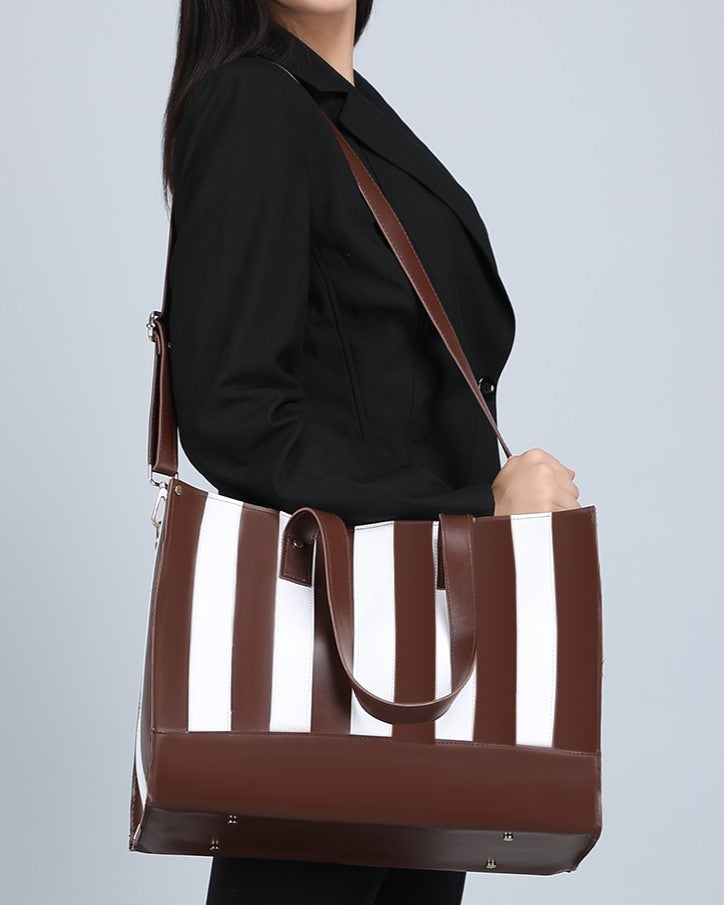 The Expansion Tote Bag - Brown