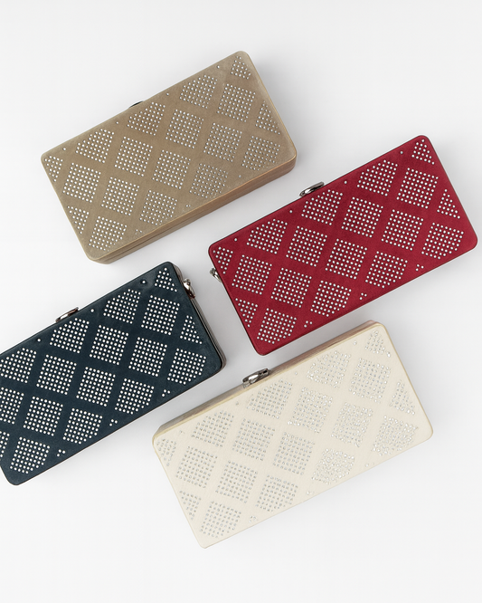 Silver Stud Box Sling Bag