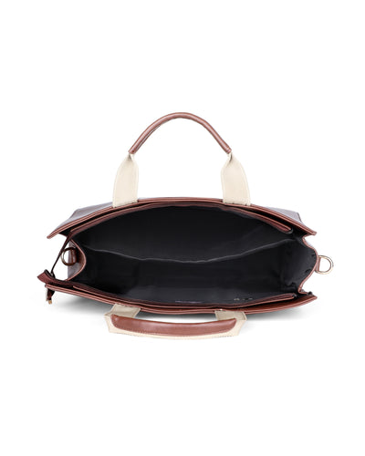 The Madam Laptop Tote Bag - Brown