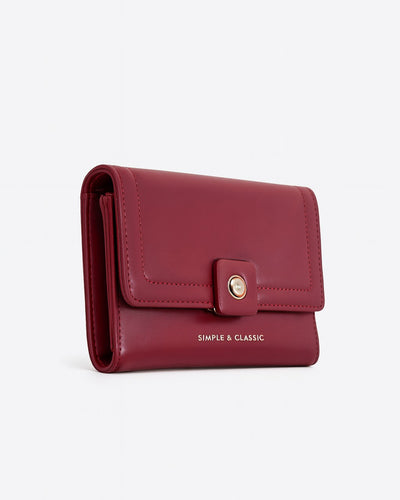 Simple & Classic Trifold wallet - Red