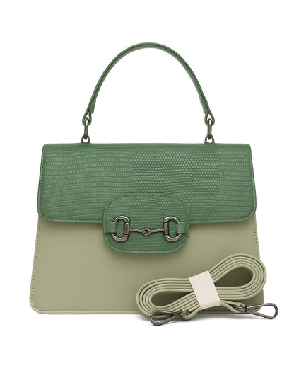 Croco Textured Structured Hand + Sling Bag
