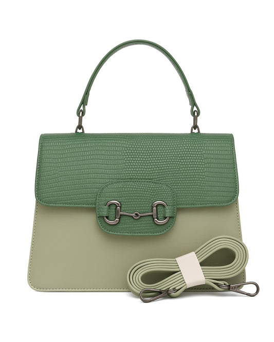 Croco Textured Structured Hand + Sling Bag