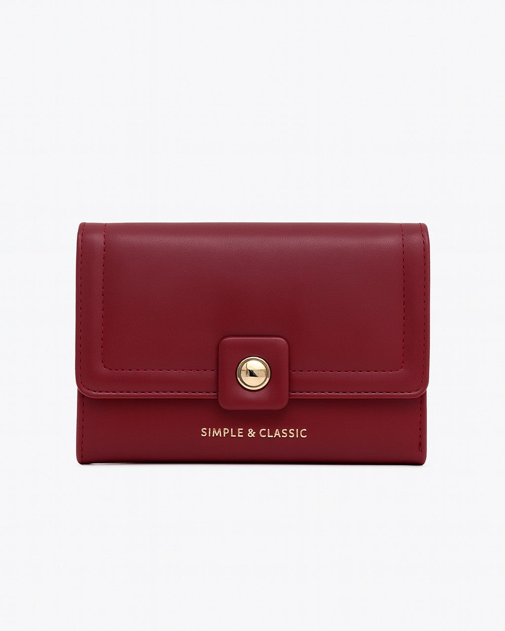 Simple & Classic Trifold wallet - Red