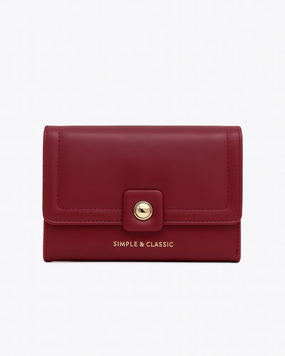 Simple & Classic Trifold wallet - Red