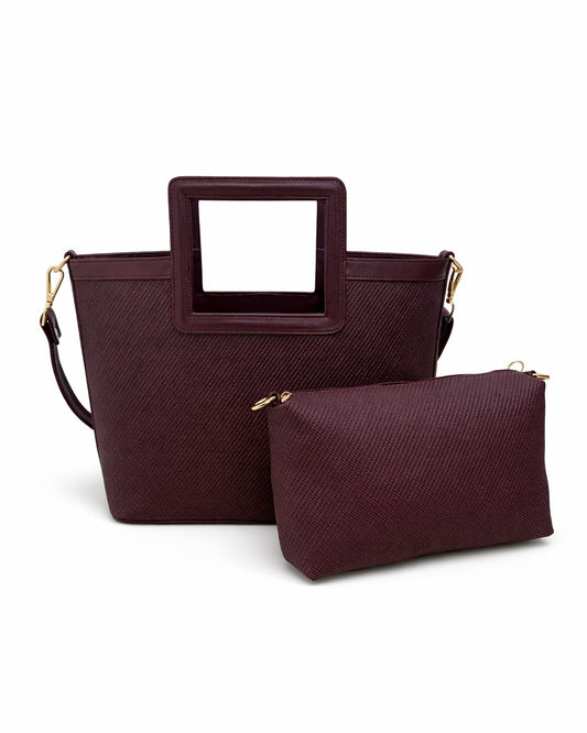 Everyday Frame Tote Bag - Wine