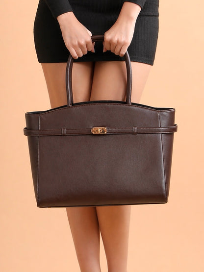 The Timeless Tote Bag - Chocolate Brown
