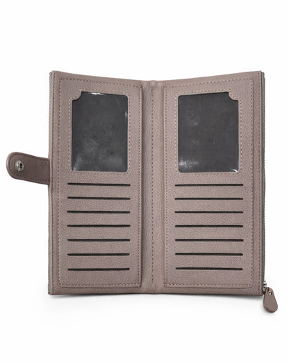 Double Pocket Soft Wallet - Mauve