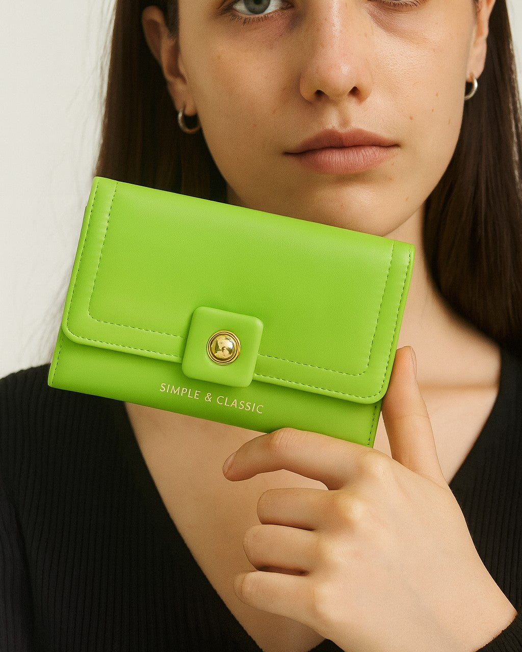 Simple & Classic Trifold wallet - Green