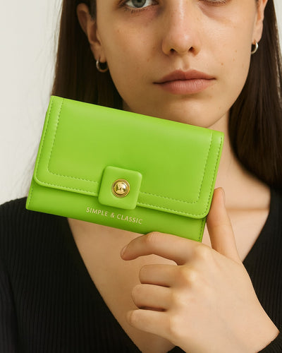 Simple & Classic Trifold wallet - Green