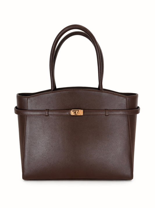 The Timeless Tote Bag - Chocolate Brown