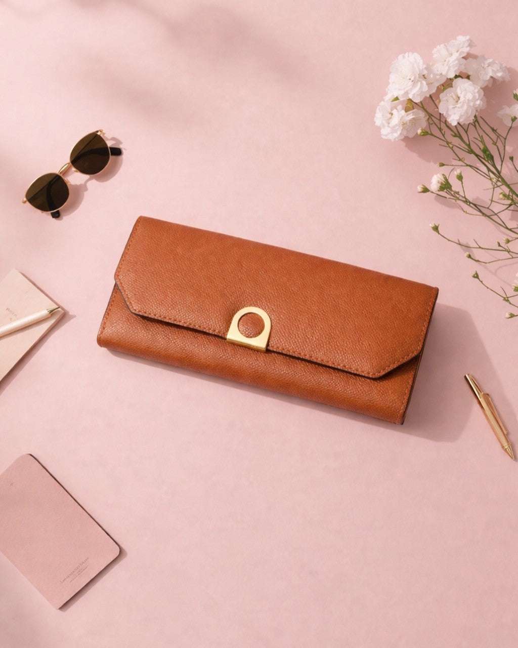 Brown Essential Trifold Wallet