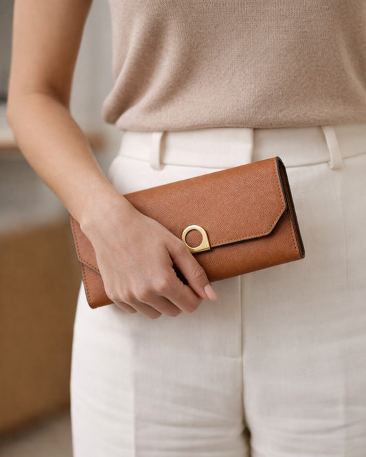 Brown Essential Trifold Wallet