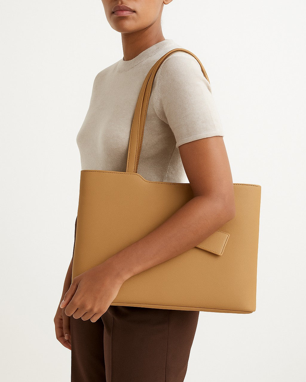 WorkMode 3 Compartment Tote Bag - Beige