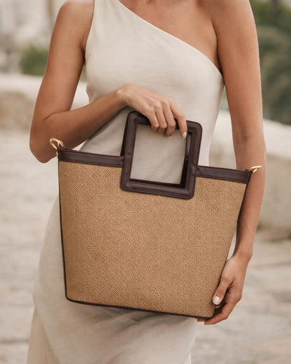 Everyday Frame Tote Bag - Brown