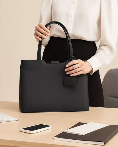 WorkMode 3 Compartment Tote Bag - Black