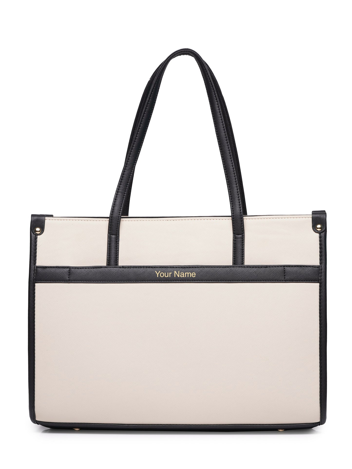Personalized League Laptop Tote Bag - Black