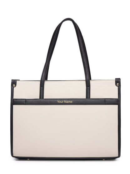 Personalized League Laptop Tote Bag - Black