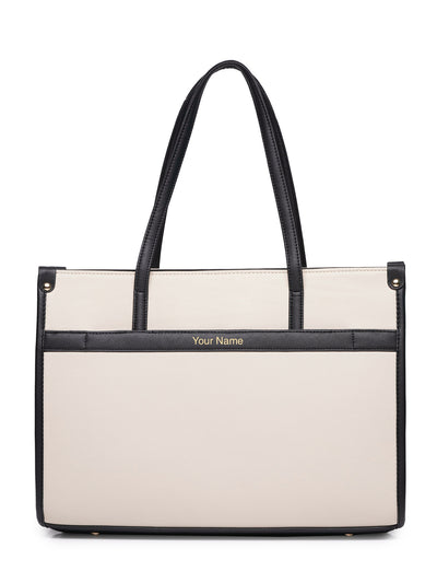 Personalized League Laptop Tote Bag - Black