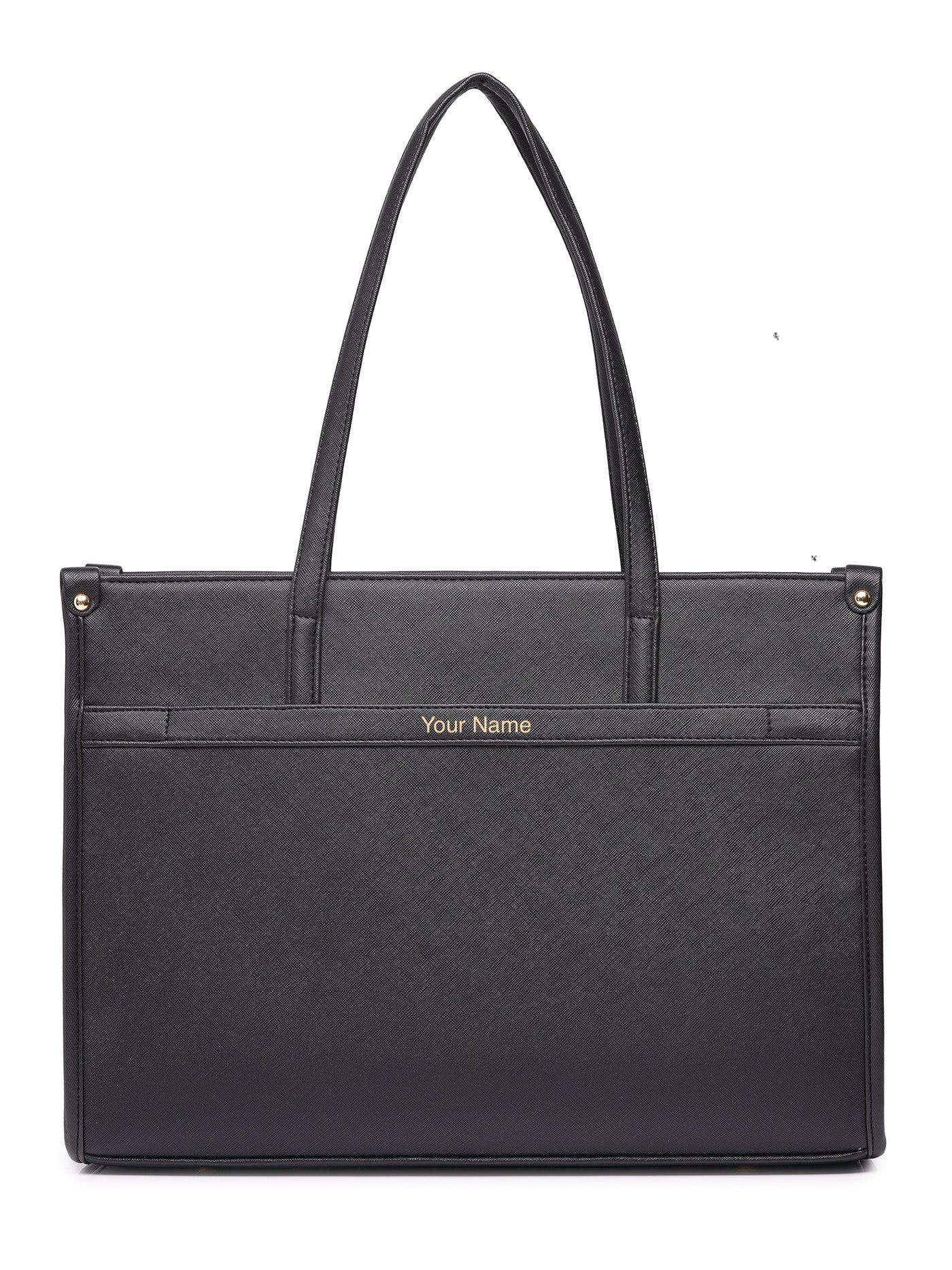 Personalized League Laptop Tote Bag - Full Black