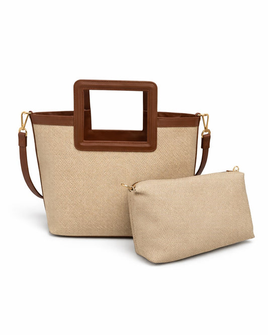 Everyday Frame Tote Bag - Beige