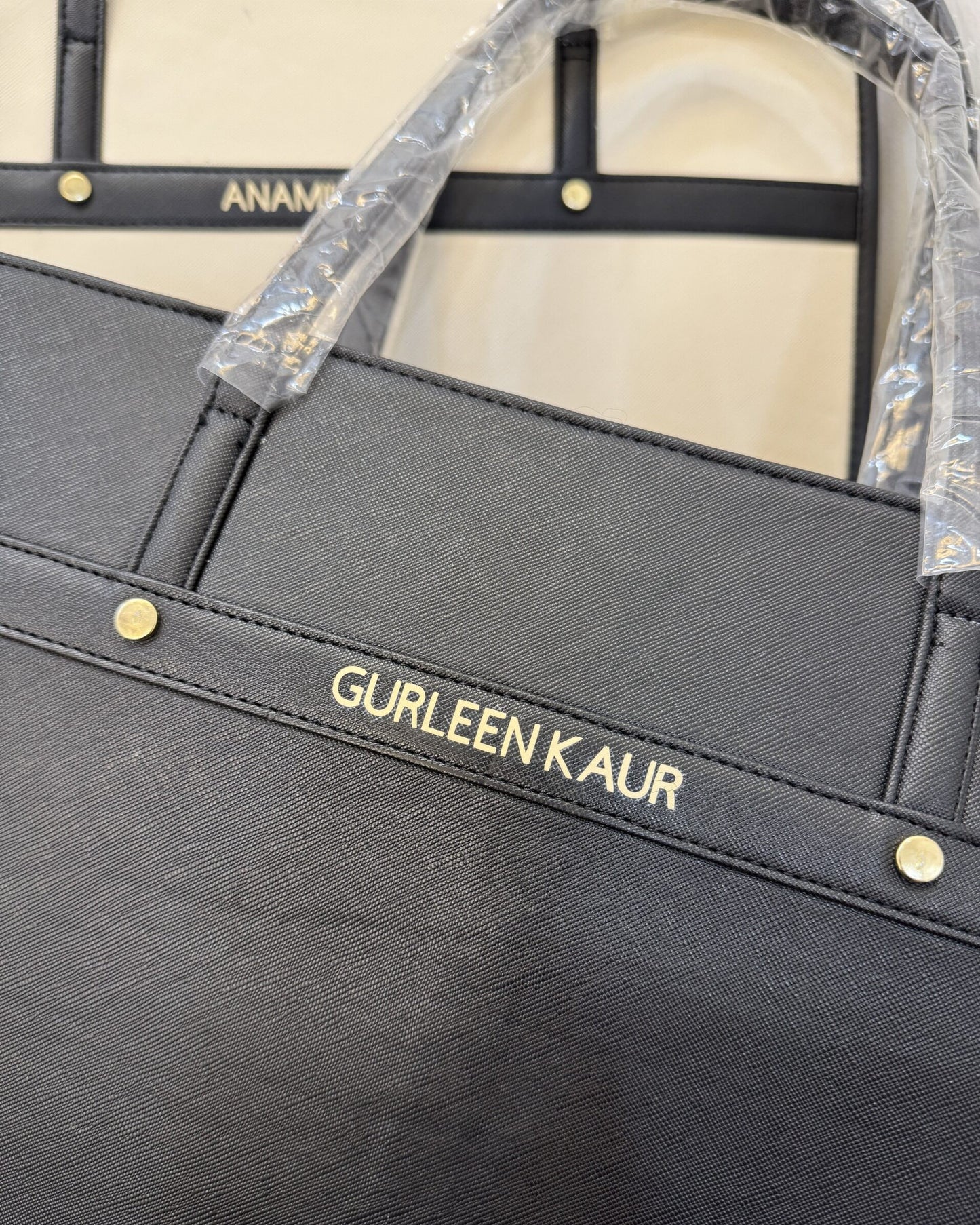 Personalized League Laptop Tote Bag - Full Black