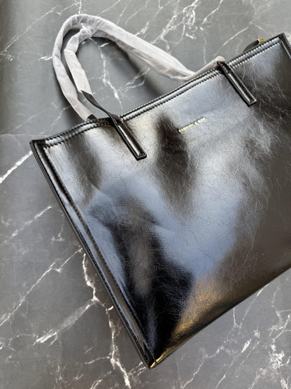 Premium 3 Compartment Tote Bag - Black