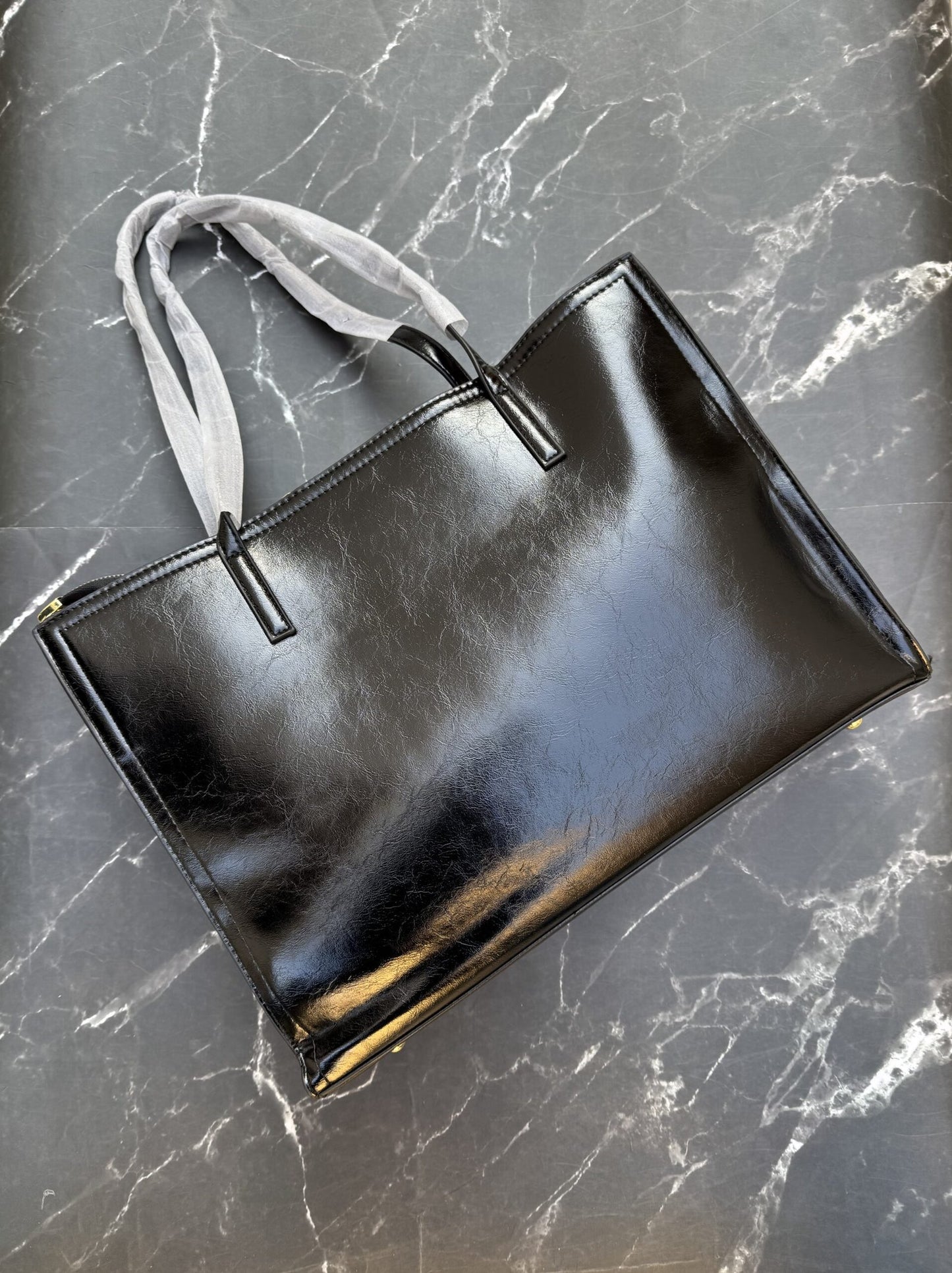 Premium 3 Compartment Tote Bag - Black