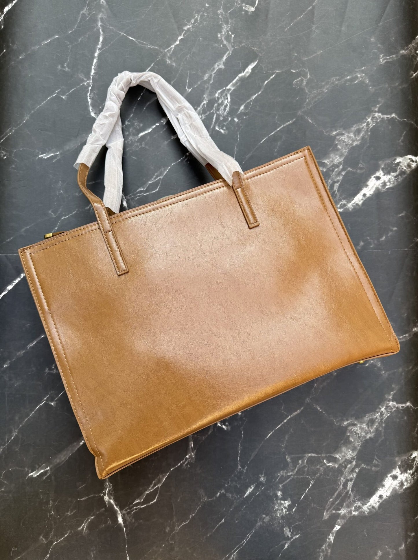 Premium 3 Compartment Tote Bag -Khaki