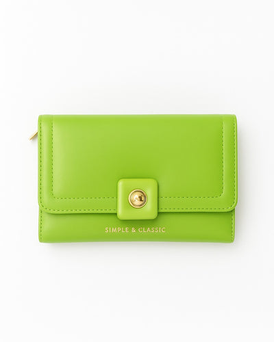 Simple & Classic Trifold wallet - Green